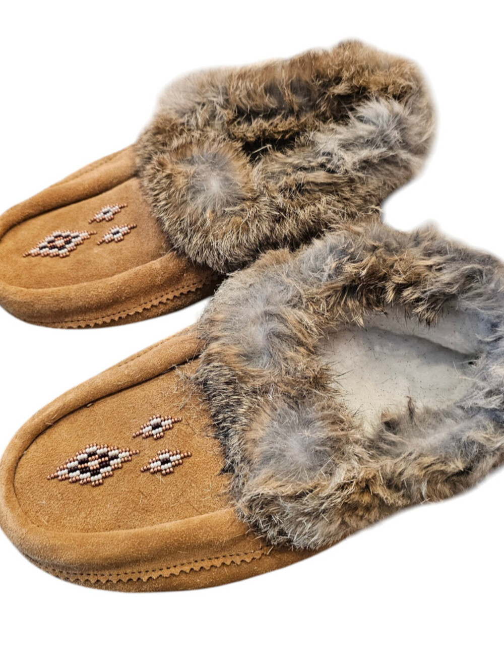 Manitobah Suede Leather Shearling Comfort Ankle Mukluks Moccasin, sz L9/M7